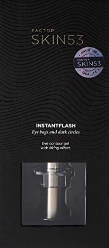 Q77+ SKIN FACTOR 53 INSTANTFLASH - Gel para el contorno de ojos - Efecto lifting - Arrugas - Anti-ojeras - Contorno de ojos mujer y hombre - Con vitamina E