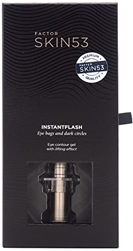 Q77+ SKIN FACTOR 53 INSTANTFLASH - Gel para el contorno de ojos - Efecto lifting - Arrugas - Anti-ojeras - Contorno de ojos mujer y hombre - Con vitamina E