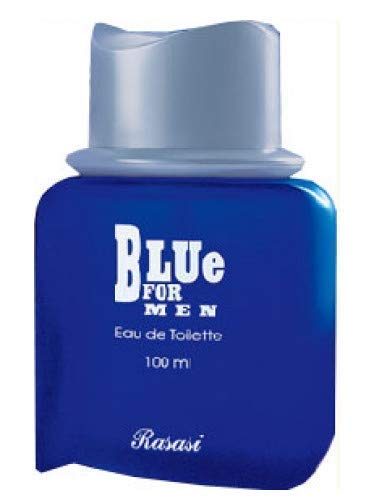 Rasasi de color azul y pantalla a juego para de manga corta para hombre 100 Ml (3,4 oz)