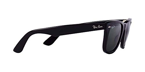 Ray-Ban 0RB2140 901/58 50 Gafas de Sol, Negro (Black/Crystal Green Polarized), Unisex Adulto