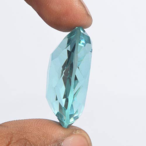 REAL-GEMS Hermoso topacio Azul de Londres 47.50 CT. Piedra Ovalada Corte del óvalo de Londres Topaz para la fabricación de la joyería