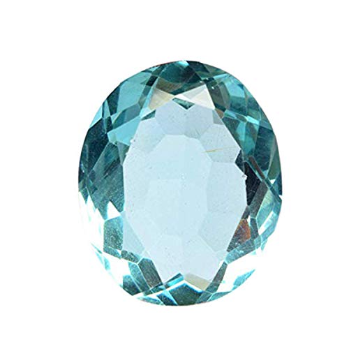 REAL-GEMS Hermoso topacio Azul de Londres 47.50 CT. Piedra Ovalada Corte del óvalo de Londres Topaz para la fabricación de la joyería