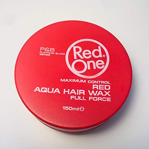 Red One Aqua Hair Wax, Gel de cera para el cabello, color rojo, 150 ml
