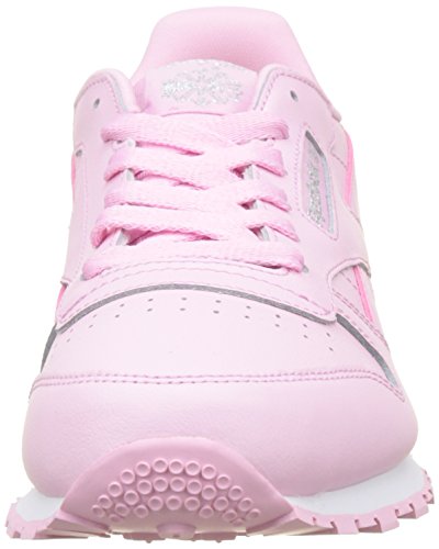 Reebok Classic Leather Pastel, Zapatillas de Running Mujer, Rosa Charming Pink White, 38 EU