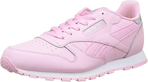 Reebok Classic Leather Pastel, Zapatillas de Running Mujer, Rosa Charming Pink White, 38 EU