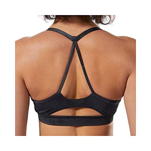 Reebok Wor Tri Back-AOP Sujetador Deportivo, Mujer, Negro, 2XS