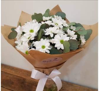 REGALAUNAFLOR-Ramo de margaritas blancas-FLORES NATURALES-ENVIO EN 24 HORAS DE LUNES A SABADO-FLORES FRESCAS