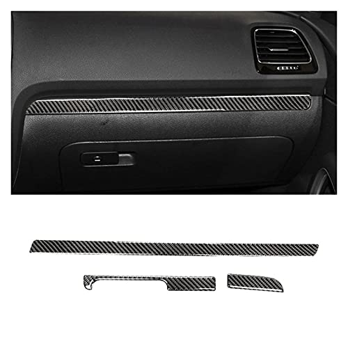 Reunion FIT FOR-Scirocco R Accesorios 2009-2016 Interior de Fibra de Carbono Tablero de decoración del Tablero de Instrumentos (Color Name : Left)