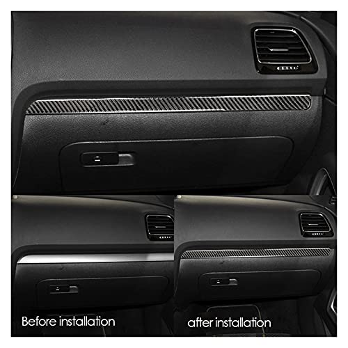 Reunion FIT FOR-Scirocco R Accesorios 2009-2016 Interior de Fibra de Carbono Tablero de decoración del Tablero de Instrumentos (Color Name : Left)