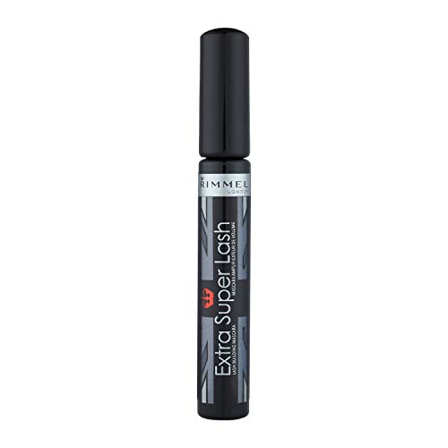 Rimmel London 34788177101 Extra Super Lash Máscara de Pestañas Tono Black, cepillo básico- 20 gr