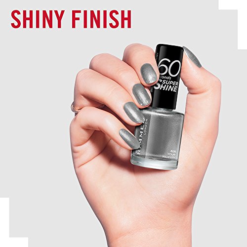 Rimmel London 60 segundos de Super Shine Nail Polish, Su Majestad - 8 ml