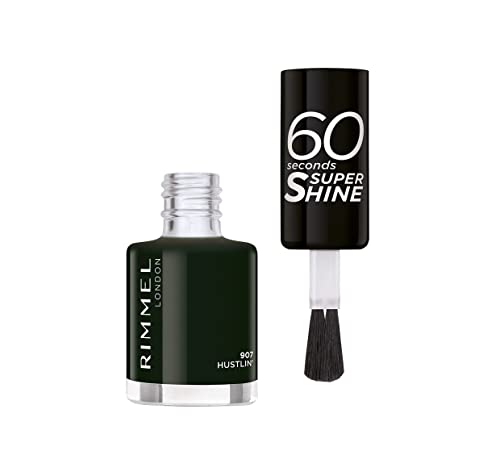 RIMMEL UÑAS LACA 60 SECONDS 907 SUPER SHINE VERDE OSCURO F-6