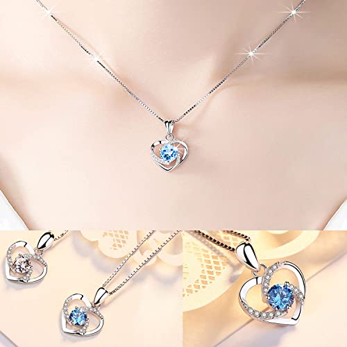 Rosa Eterna Caja Regalos San Valentin Mujer Con Collar De Plata, Regalos De Aniversario De Rosas Para Mujer Para El DíA De San ValentíN, DíA De La Madre, Aniversario, CumpleañOs