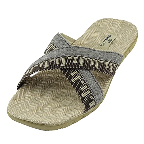 Sandalias de Playa BRASILERAS®,Cruzadas. Suela Antideslizante del 40 al 45. Hombre para Interior/Exterior. Zapatos Casual Verano