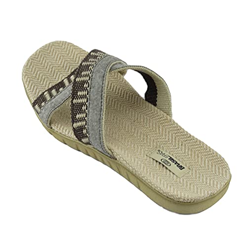 Sandalias de Playa BRASILERAS®,Cruzadas. Suela Antideslizante del 40 al 45. Hombre para Interior/Exterior. Zapatos Casual Verano