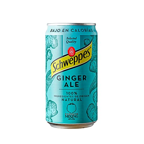 Schweppes Ginger Ale, Bebida Refrescante - Lata 25cl