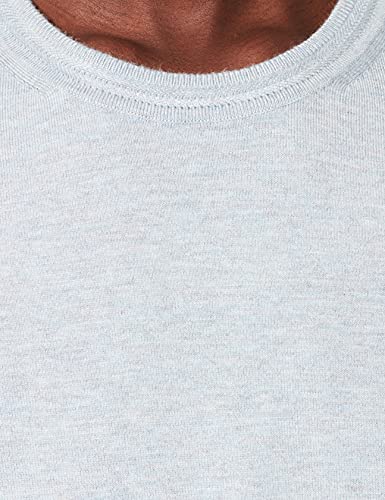 Scotch & Soda Classic Ecovero Viscose Crewneck Pull Suéter, Blue Melange 0886, XL para Hombre