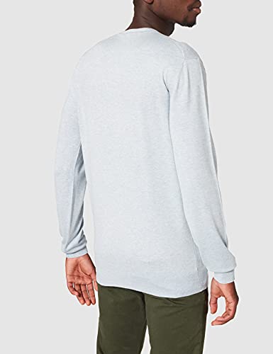 Scotch & Soda Classic Ecovero Viscose Crewneck Pull Suéter, Blue Melange 0886, XL para Hombre
