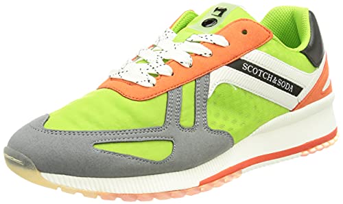 SCOTCH & SODA FOOTWEAR VIVEX, Zapatillas Hombre, Green Multi, 42 EU