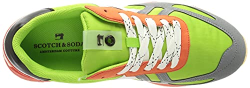 SCOTCH & SODA FOOTWEAR VIVEX, Zapatillas Hombre, Green Multi, 42 EU