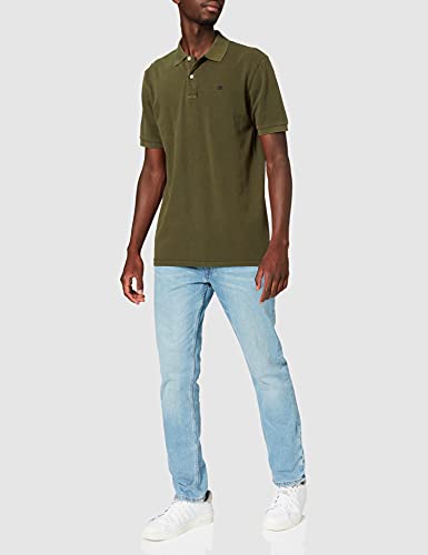 Scotch & Soda Organic Garment Dye Polo Camisa, Military 0360, S para Hombre