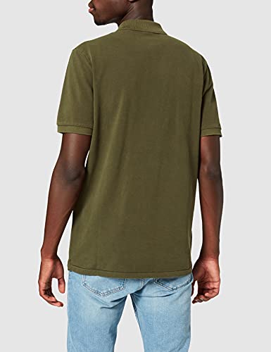 Scotch & Soda Organic Garment Dye Polo Camisa, Military 0360, S para Hombre