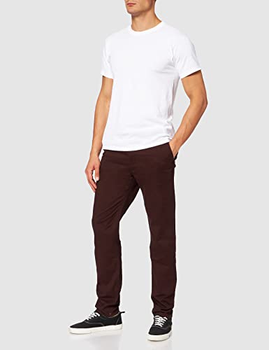 Scotch & Soda Stuart Regular Slim-fit Twill Chino Pantaln, Aviator Brown 4319, 34W x 32L para Hombre