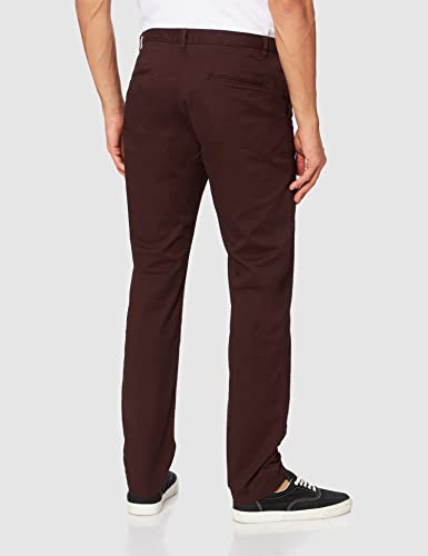Scotch & Soda Stuart Regular Slim-fit Twill Chino Pantaln, Aviator Brown 4319, 34W x 32L para Hombre