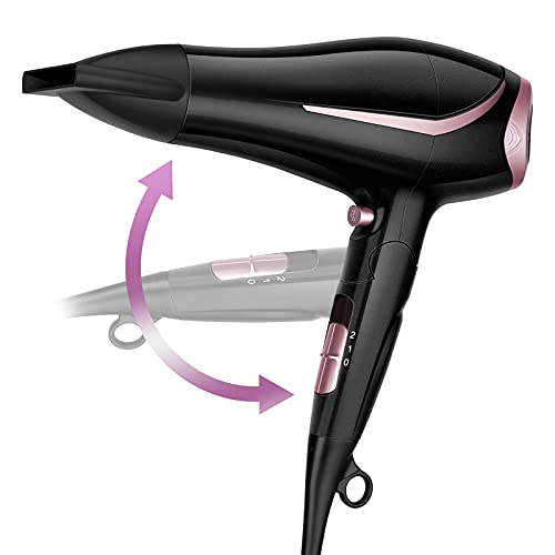 Secador de pelo con tecnología Thermo Protect, motor DC plegable, 2200 W