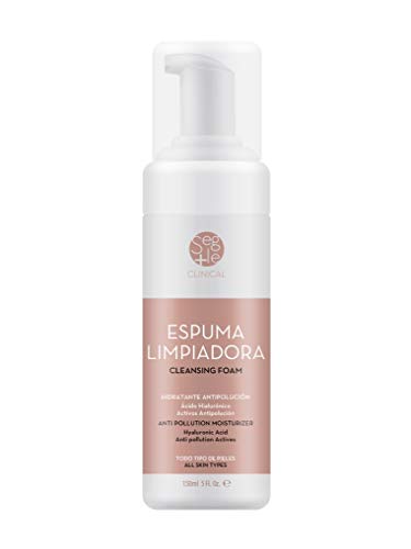 Segle Clinical | Limpiador Facial | Purifica, Hidrata y Suaviza La Piel | Efecto Protección | Antipolución | Con Ácido Hialurónico | 150 ml