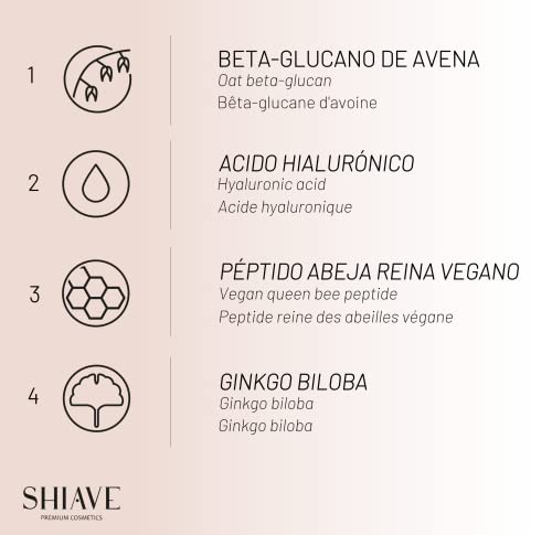 SHIAVE Premium Cosmetics Pack Sérum Tensor Lifting Facial + Aceite Facial Nutritivo, con ÁCIDO HIALURÓNICO PURO y ACEITE DE JOJOBA. Tu rutina Antiedad Antiarrugas de día y noche para mujer
