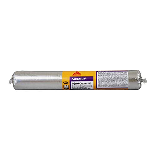 SikaMur InjectoCream-100, Tratamiento contra de humedades por capilaridad en las murados, Blanco, 600ml