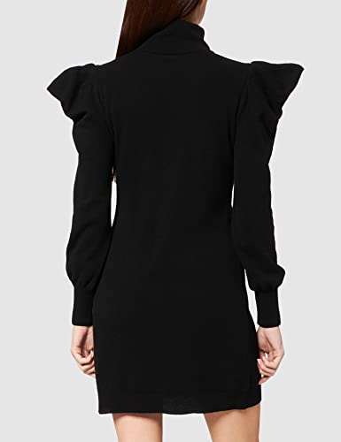 Sisley Dress 1044N2246 Vestido, Negro 700, M para Mujer