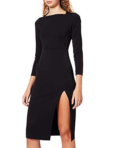 Sisley Dress 4DOP5VHU7 Vestido, Black 100, 46 para Mujer