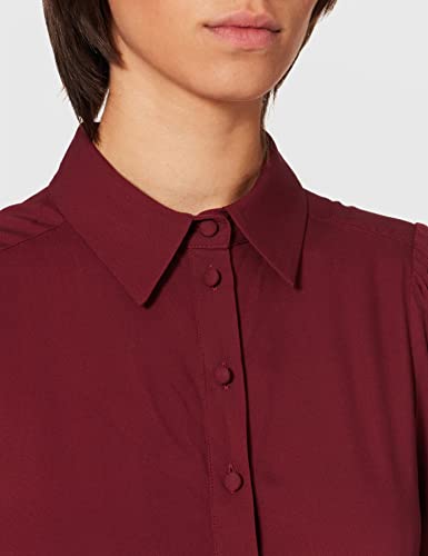 Sisley Dress 4PER5VHY6 Vestido, Red Wine 129, 50 para Mujer