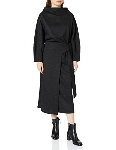 Sisley Dress 4QLB5VI47 Vestido, Black Melange 901, S para Mujer