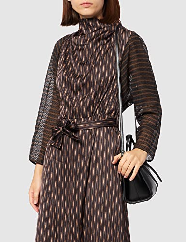 Sisley Dress 4WIH5VI57 Vestido, Fantasytobacco 76b, 40 para Mujer