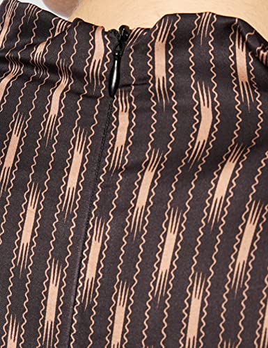 Sisley Dress 4WIH5VI57 Vestido, Fantasytobacco 76b, 40 para Mujer