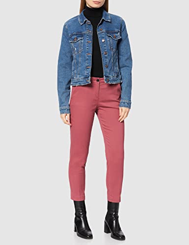 Sisley Trousers 48M855BK7 Pantalones, Roan Rouge 20h, 40 para Mujer