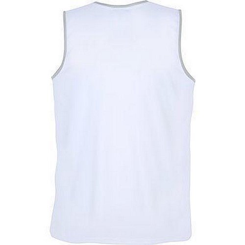 Spalding Move Tank Top White/Silver Grey S Camiseta, Unisex Adulto, Blanco/Plata