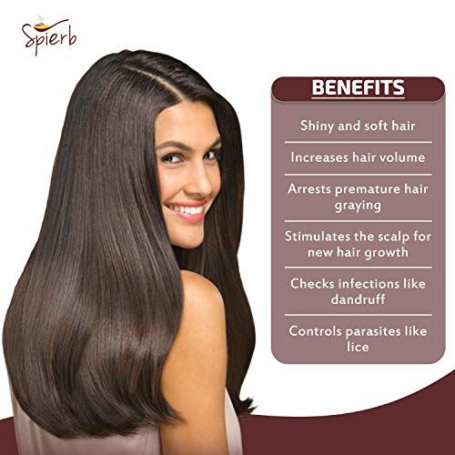 Spierb Bhringraj Polvo 250gm para el Crecimiento del Cabello Polvo Natural de Hojas de Bhringaraj Desintoxicante Natural y Espesante del Cabello 100% Puro Eclipta alba Falsa Daisy