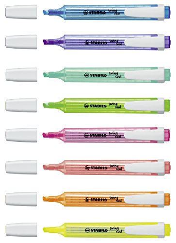 STABILO - Marcador fluorescente swing cool, Estuche con 8 colores
