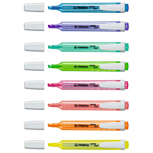 STABILO - Marcador fluorescente swing cool, Estuche con 8 colores