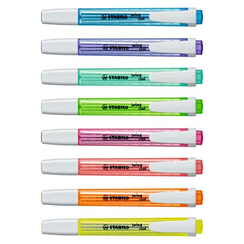 STABILO - Marcador fluorescente swing cool, Estuche con 8 colores