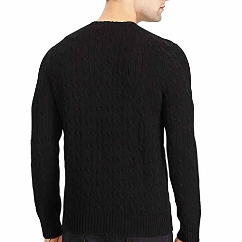 Suéter Primavera Otoño Suéteres para Hombre 100% Algodón Marca Jerseys Hombres De Punto De Manga Larga Casual para Hombre Tops De Punto XL Albaricoque