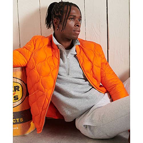 Superdry Vintage Logo Emb Zip Henley Sudadera, Athletic Grey Marl, M para Hombre