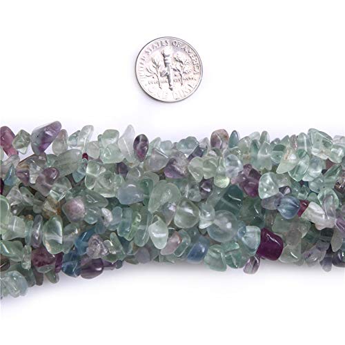 Sweet & happy girl's Store de piedras preciosas de-Gr¨¹n Peridot cuentas de cadena de fichas de 86.36 cm de la joyería de la perla de producción, 7-8mm Fluorit-Chips