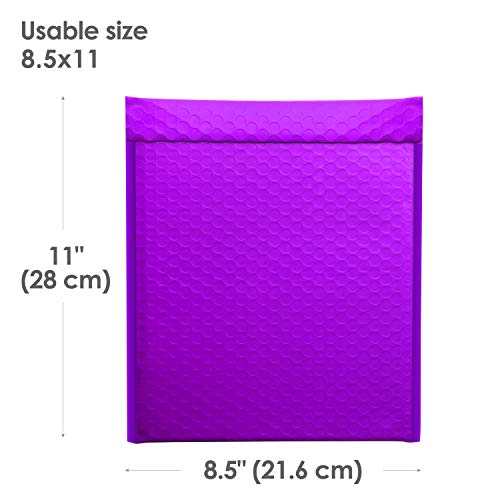 Switory 25 piezas 21,6cm×32cm cartero de burbujas sobre burbujas el cartero de burbujas sellando el azul Morado