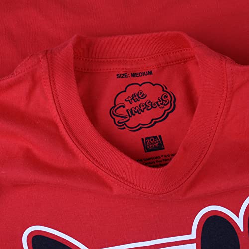 The Simpsons Duff Beer T-Shirt, Rosso, XL para Hombre
