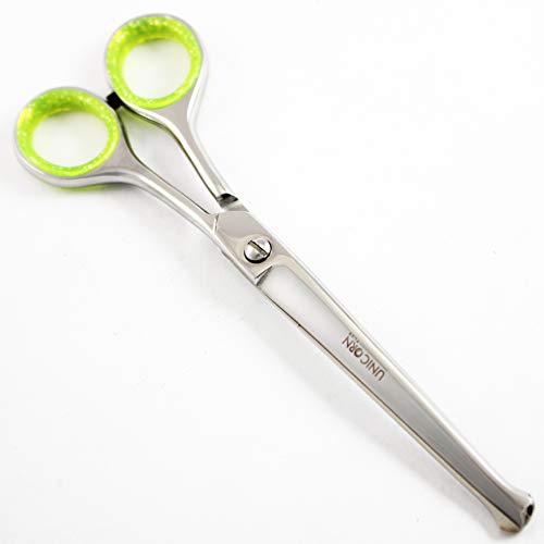 Tijeras de peluquería para perros, punta de 6.5 "Tijeras redondeadas para mascotas, para el cuerpo, la cara, las orejas y la nariz Cabello con cuchillas curvas